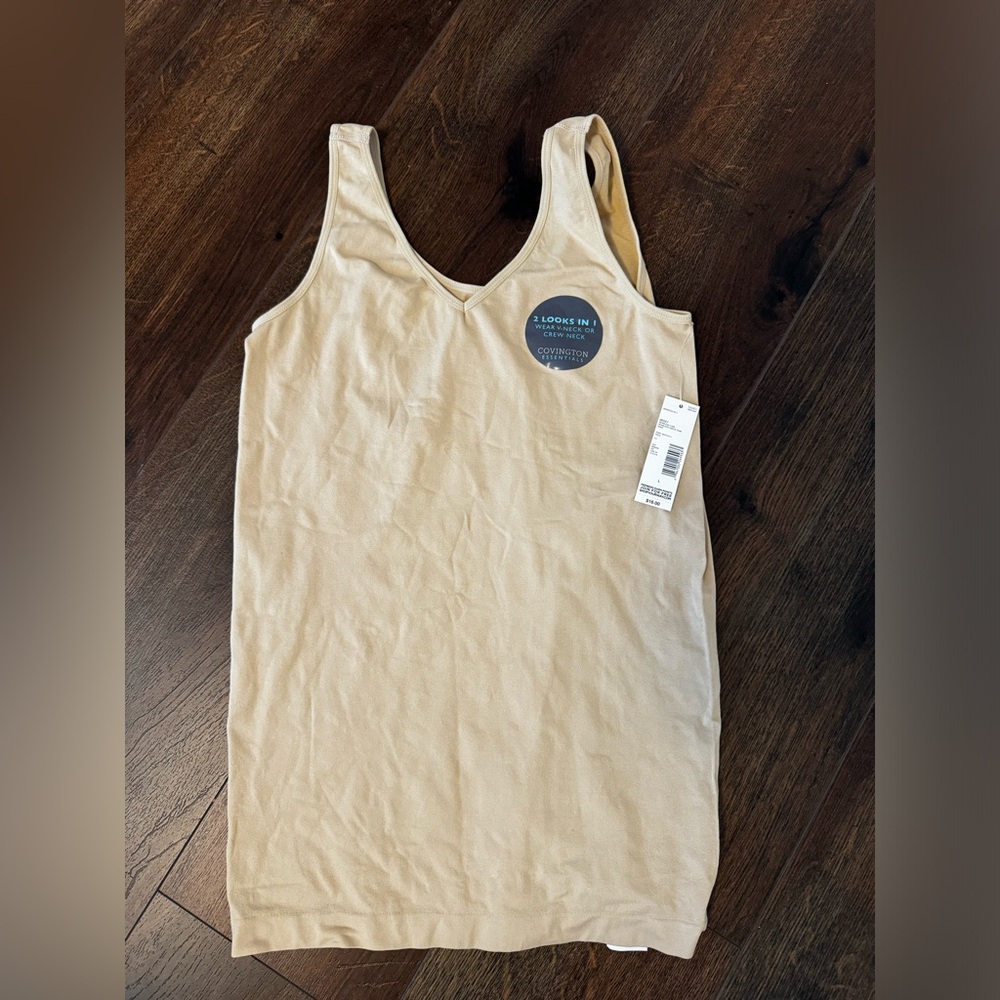 2 looks in 1 seamless cami tank nude